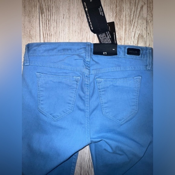 Bleulab Reversible Detour Leggings Blue Reptile Snake Print Coated Jeans 27 NWT - Picture 6 of 10